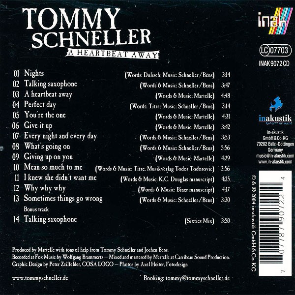 Tommy Schneller - A Heartbeat Away